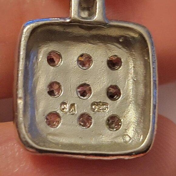 925 Sterling Silver Jewelry Set (Necklace + Earrings) - Picture 7 of 7